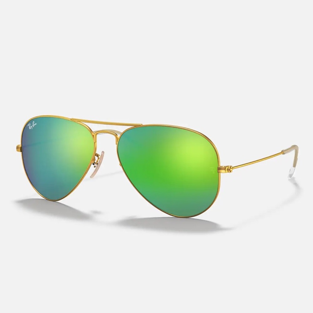 Ray-Ban AVIATOR FLASH LENSES (Green) 58mm